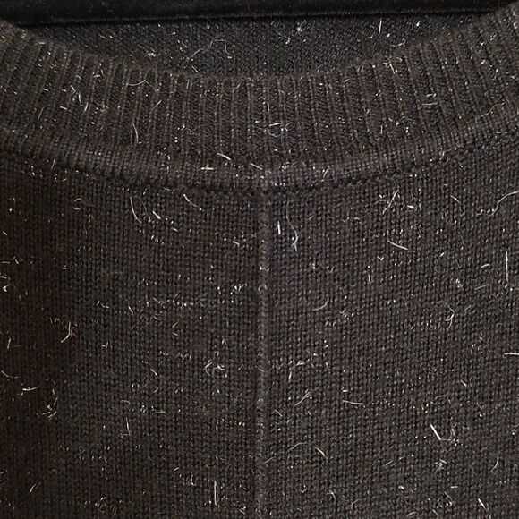 Boden Aurelie Sparkle Long Sleeve Sweater Top Black - Picture 7 of 8